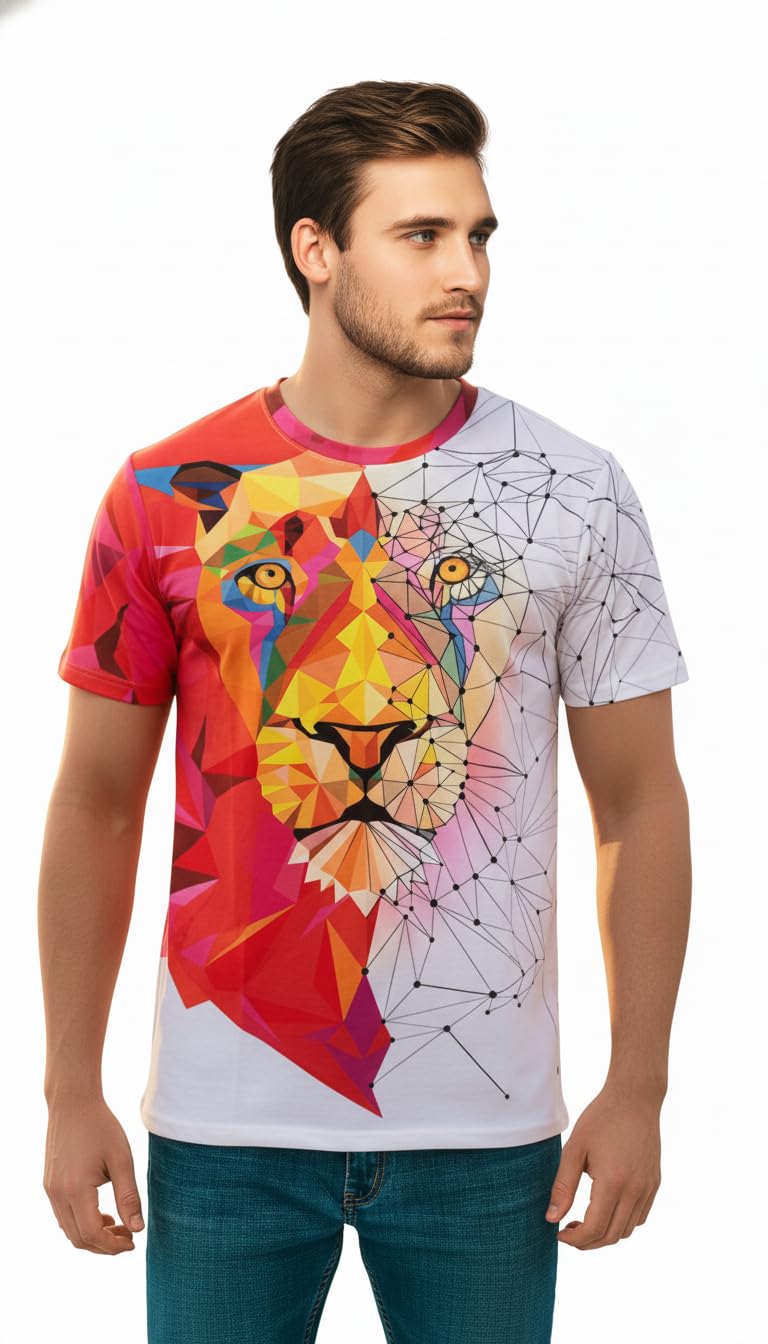 Fierce Art Lion Graphic