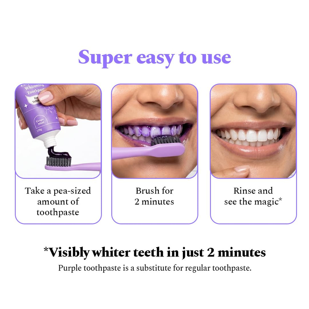 HR Purple Whitening Toothpaste grape mint