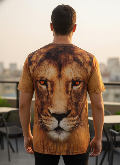 3D Animal Print T Shirt