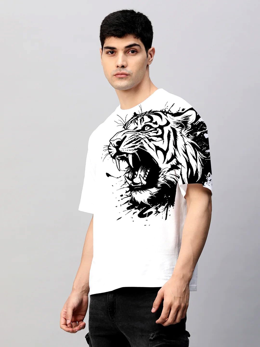 Black Printed Graphic t