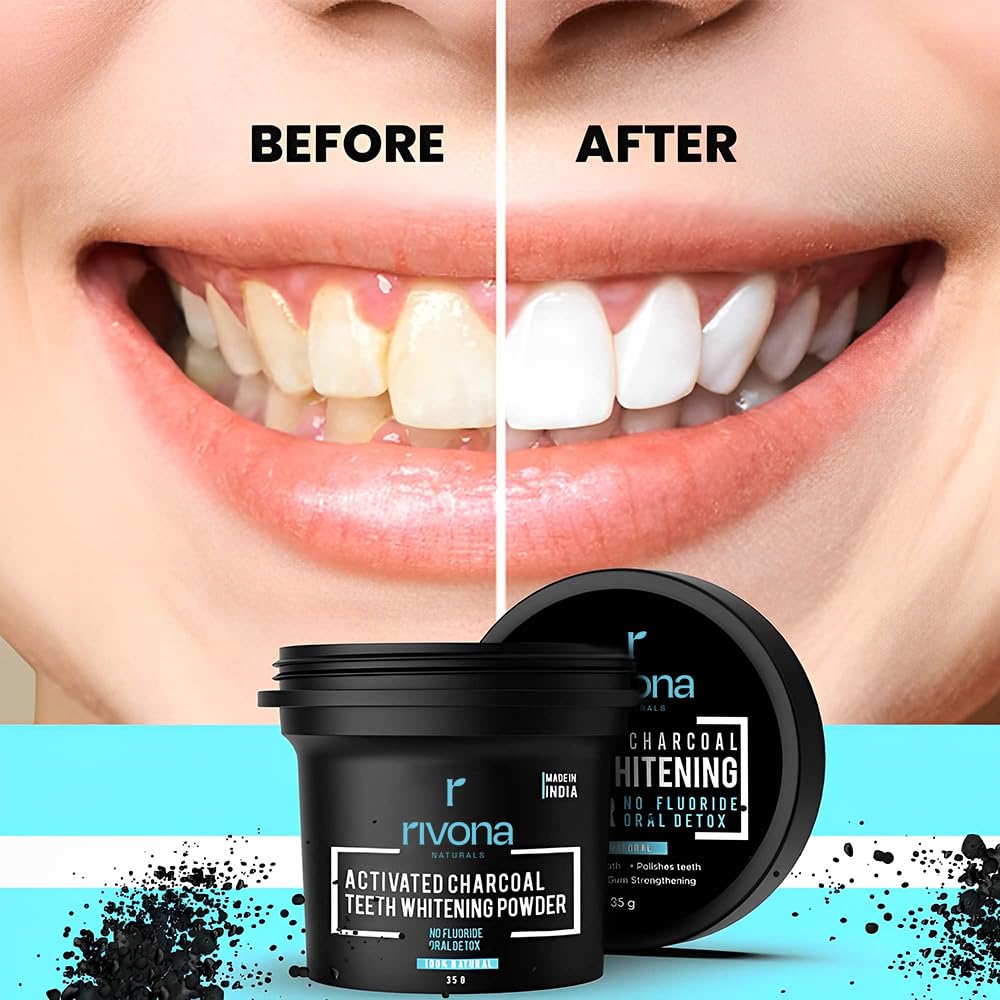 HR charcoal teeth whitning powder