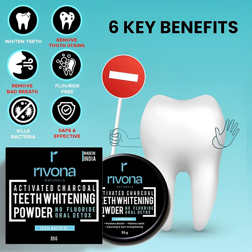 HR charcoal teeth whitning powder