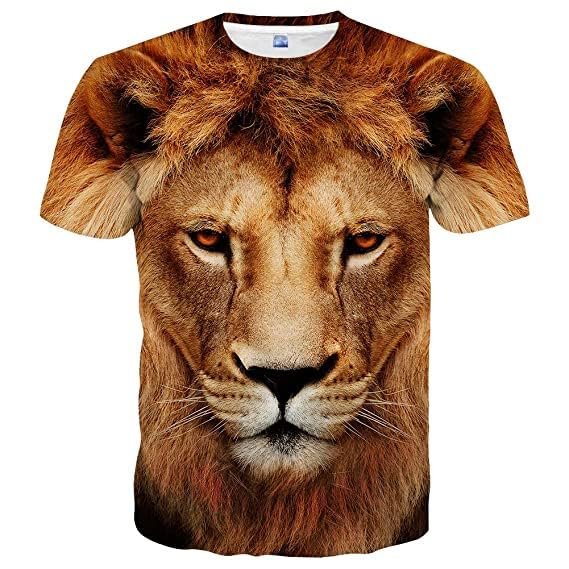 3D Animal Print T Shirt