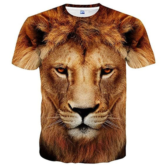 3D Animal Print T Shirt