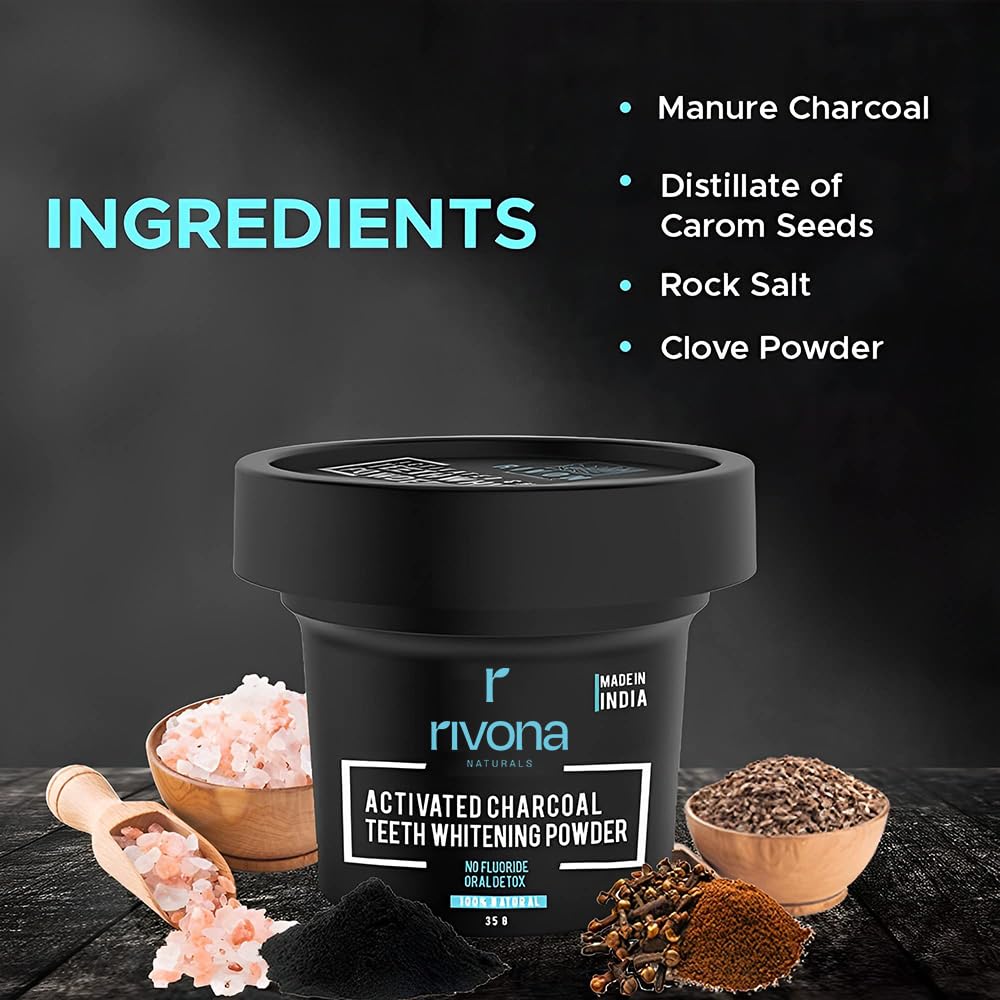 HR charcoal teeth whitning powder