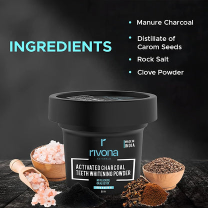 HR charcoal teeth whitning powder