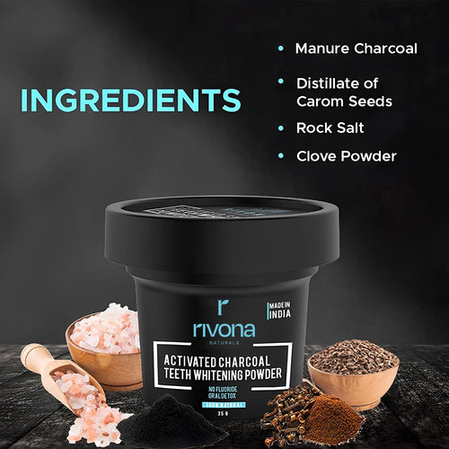 HR charcoal teeth whitning powder