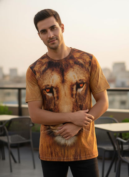 3D Animal Print T Shirt