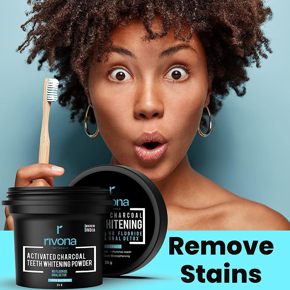 HR charcoal teeth whitning powder