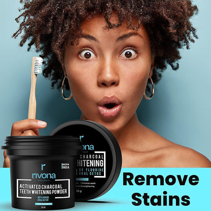 HR charcoal teeth whitning powder