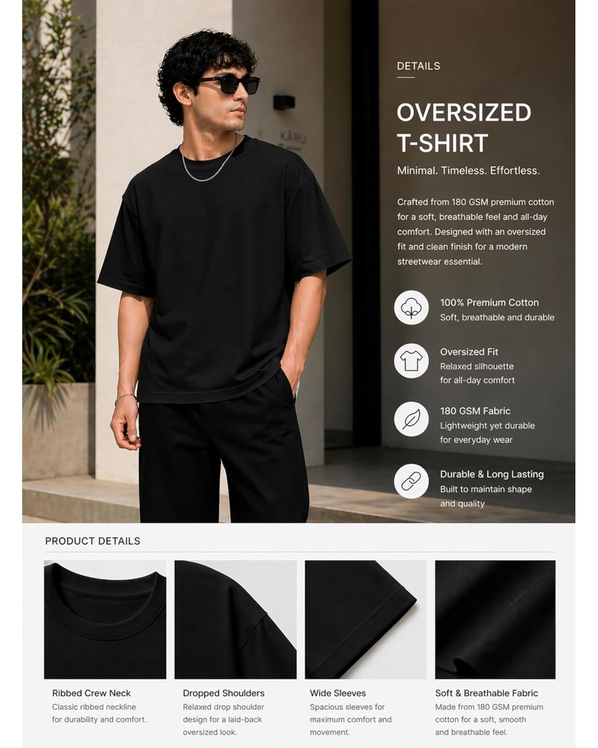 Baggy Fit t shirt for men