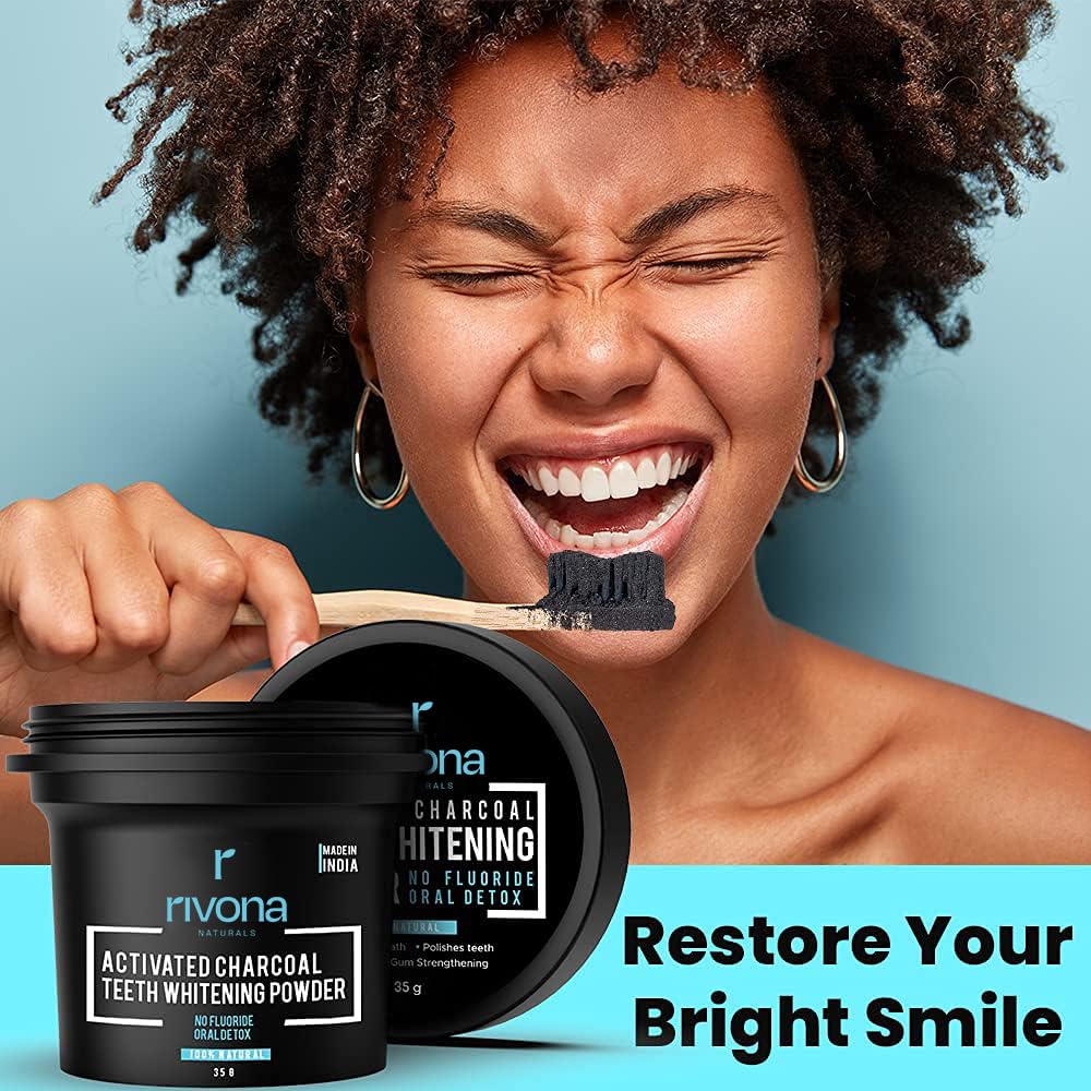HR charcoal teeth whitning powder