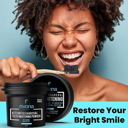HR charcoal teeth whitning powder