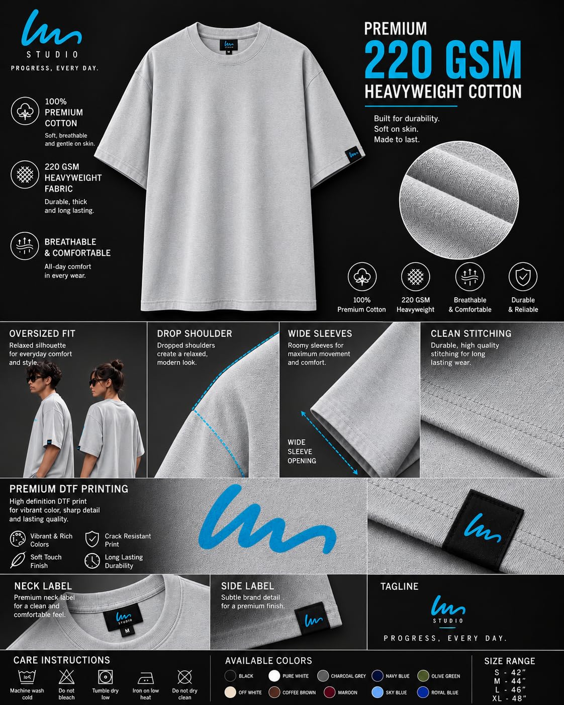 Baggy Fit t shirt for men