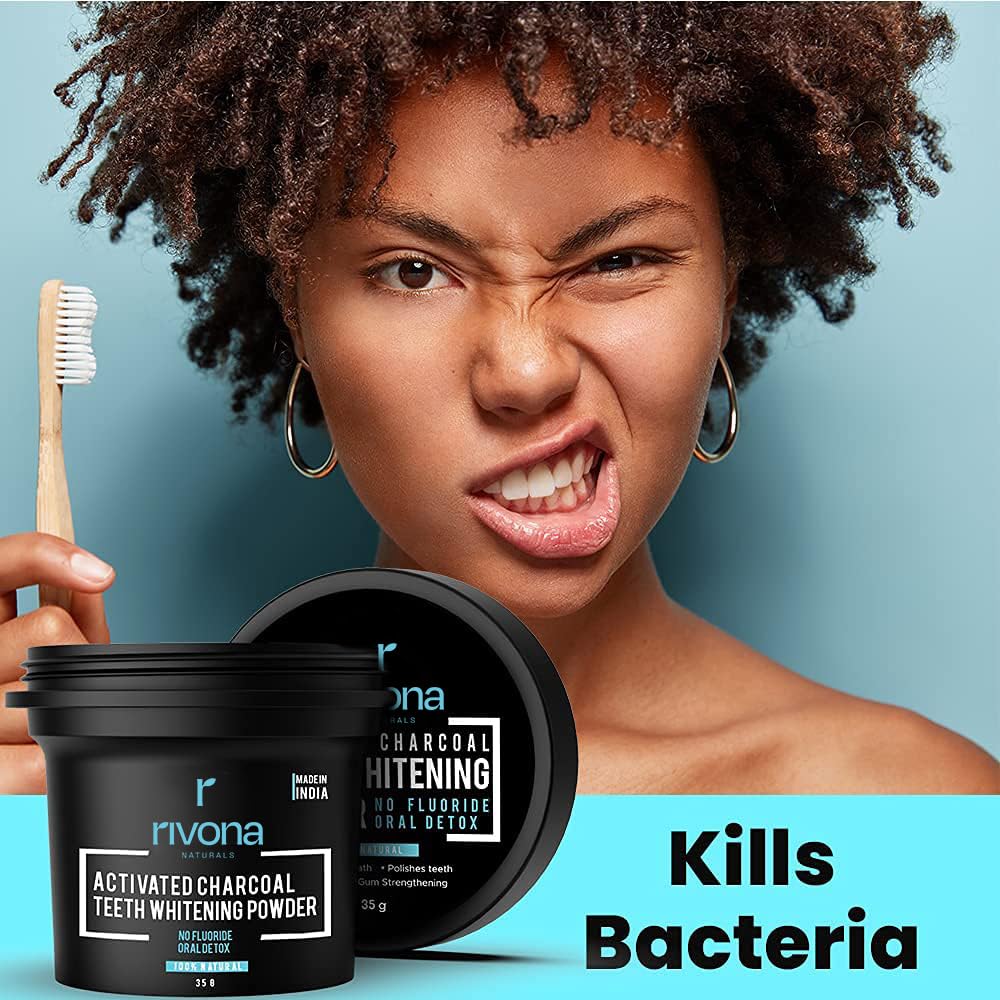 HR charcoal teeth whitning powder