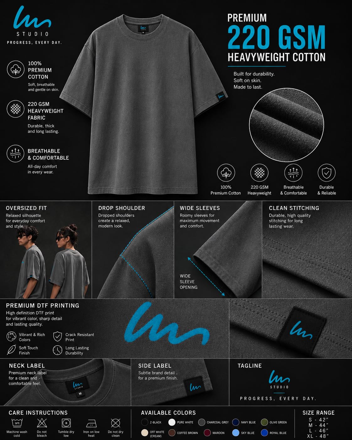 Baggy Fit t shirt for men