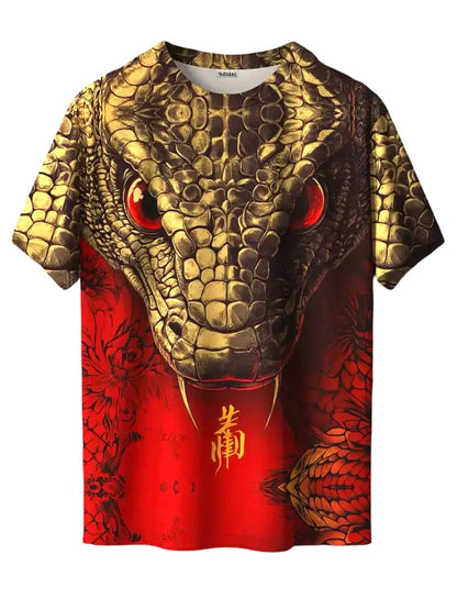 Bold japanese art t shirt for men