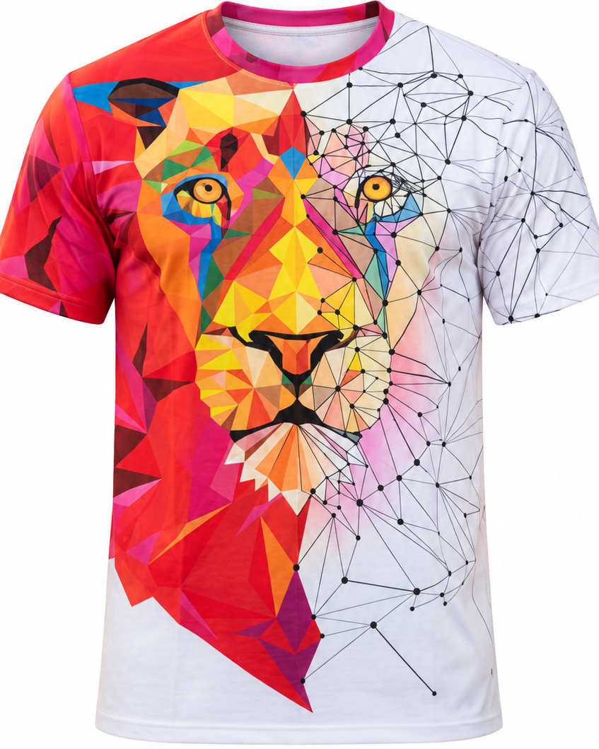 Fierce Art Lion Graphic