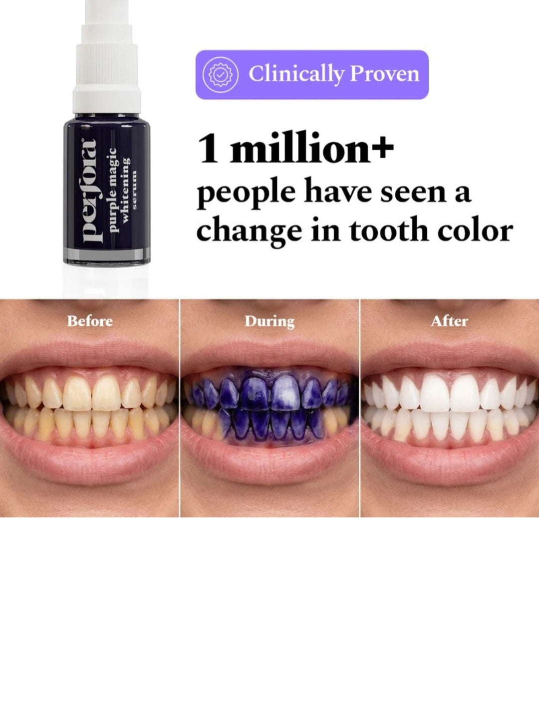 magic teeth whitening purple serum