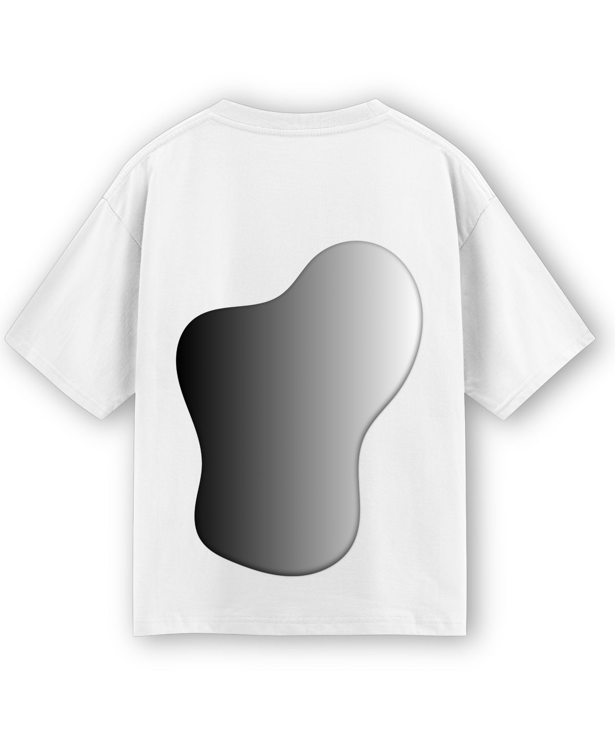 White Oversized T-shirt Back Design