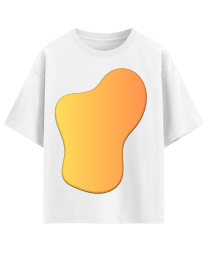 White Oversized T-shirt Front Design
