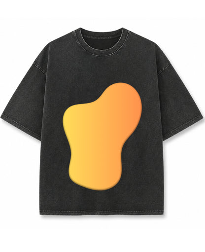 Vintage Fade Wash Oversized T-shirt Front Design