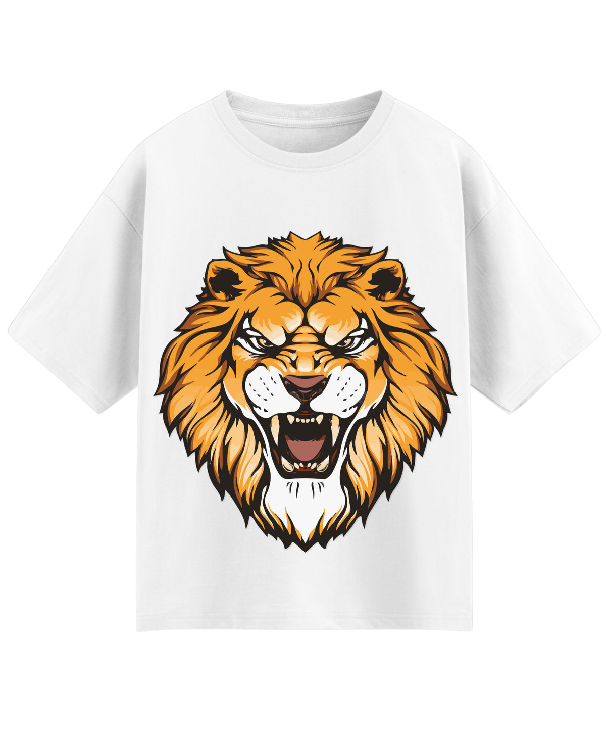 White Oversized T-shirt Front Design